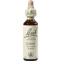 Eine Braunglasflasche mit Bach-Blüten-Tropfen und einer beigen Verpackung.