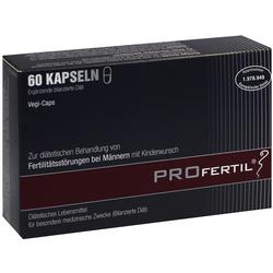 Schwarze Packung mit 60 Kapseln für Männer mit Kinderwunsch.