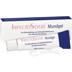 Eine Tube Mundgel gegen Hefepilzinfektionen liegt vor ihrer Verpackung.