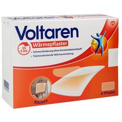 Die Verpackung eines Wärmepflasters zur Schmerzlinderung am Rücken für bis zu 8 Stunden.